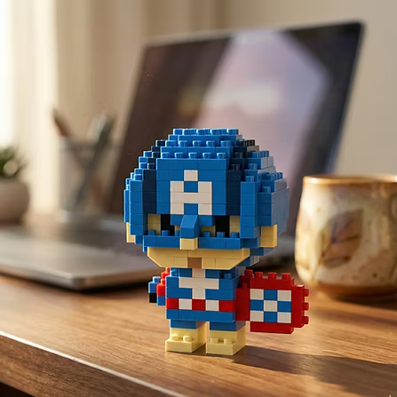 Captain America Mini Brick Figure Set