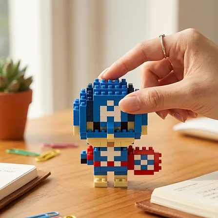 Captain America Mini Brick Figure Set