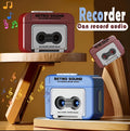 Retro Keychain | Retro Sound Voice Recorder Keychain | Voice Recorder Device | Mini Cassette Style Voice Message Recorder with Playback, Audio Recorder Gadget | Portable Keychians | Pack 1
