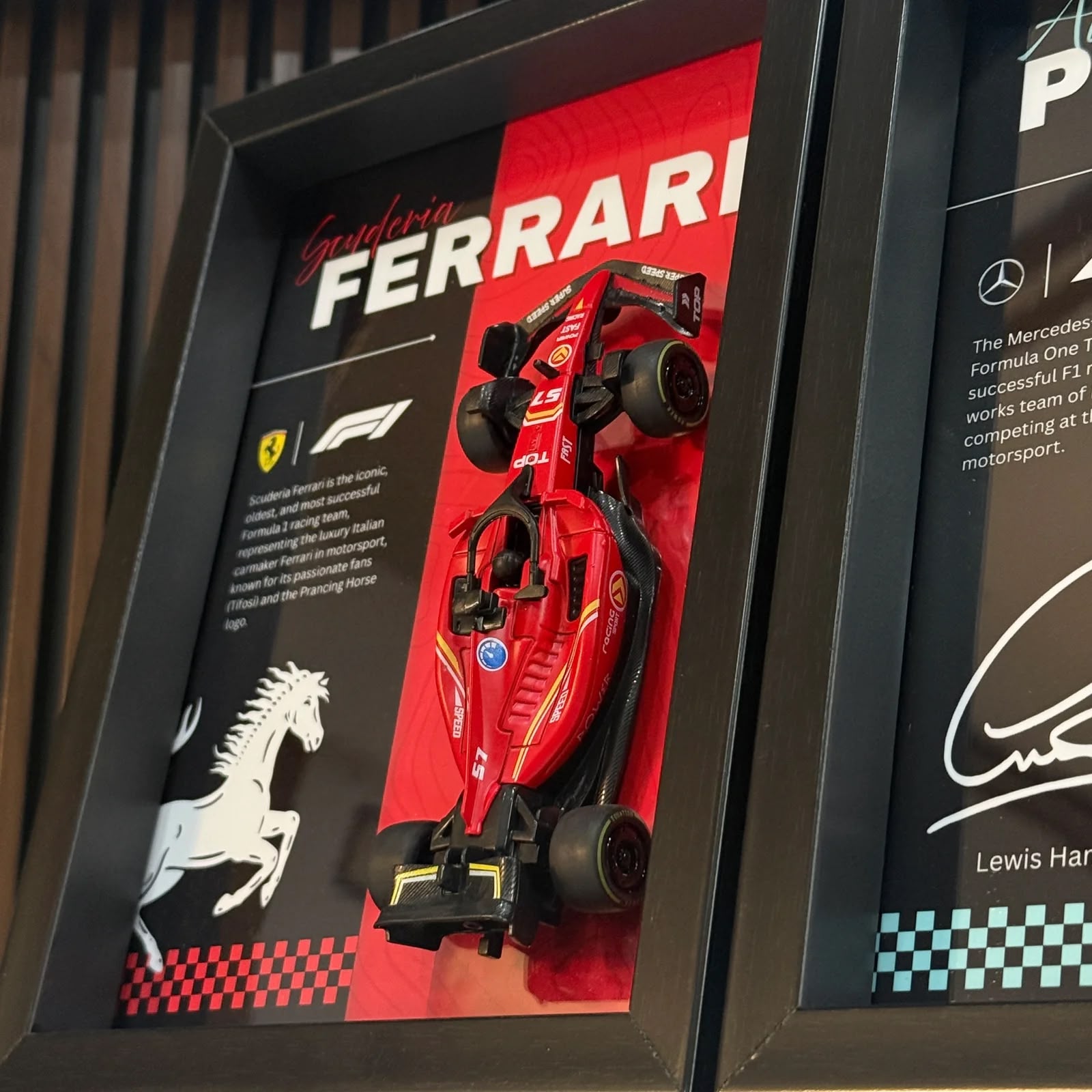 F1 3D Frames Combo ( Ferrari Frame + Mercedes Amg Frame )