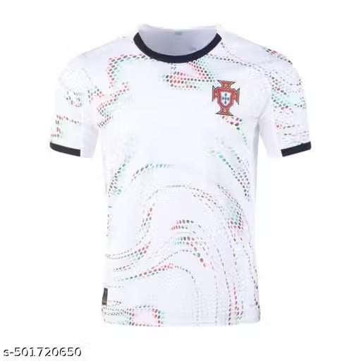 Portugal Jersey 2025 Cristaino Ronaldo Football Jersey Tshirt Away Ronaldo 7 Jersey Football Portugal Away White Jersey Tshirt For Boys & Men